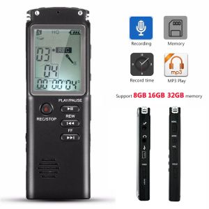 Microphones 8GB 16GB 32GB Voice Recorder USB Professional 96 Hours Dictaphone Digital Audio Voice Recorder With VAR/VOR Builtin Microphone