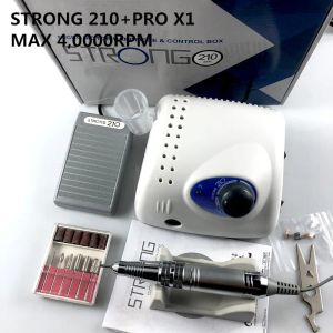 Ćwiczenia mocne 210 Pudełko sterujące 40000 obr./pm Pro x1 105 105l 65W Paznokcie ćwiczenia manicure maszyna pedicure elektryczne bity