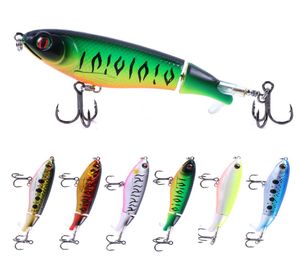 Topwater Fishing Przynęta Minnow Trolling Pencil Whopper Plopper Wobblers Popper Artificial Bait 10cm 17G3759536