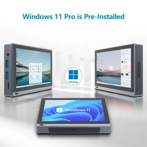 Mice Pro промышленная Windows 11 планшет мини -ПК 5,5 -дюймовый сенсорный экран мини -компьютер Intel J4125 8GB + 128GB + Wi -Fi 6