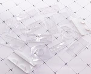 100pack whole plastic clear lash tray mink lashes holder for packaging box package case bulk vendors2160506