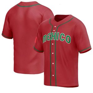 Polos męski Nowy koszulka baseballowa Meksyk 7 Urias 56 Arozarena 34 Haft do szycia Wysokiej jakości tanie koszulki sportowe czerwony świat na świeżym powietrzu