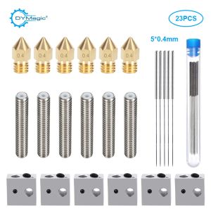 Mice 0.4mm 8 Extruder Brass Nozzle Print Heads M6 30mm Throat Heater Block Heating Hotend for Makerbot Anet A8 A8plus 3d Printer