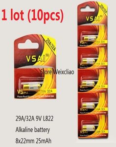 10pcs 1 Los 32A 29A 9V 32A9V 9V32A 29A9V 9V29A L822 Trockener Alkalisch -Batterie 9 -Volt -Batterie -Karte VSAI 7430429