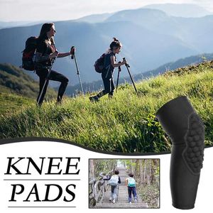 Knee Pads 1PC Teen Kids Football Shin Guard Soccer Anti-collision Sleeves Compression Gym Socks Calf Basketball Warmers Leg Y6Q8