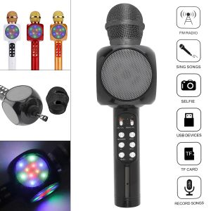 Mikrofonlar Cep Telefonu Kablosuz Karaoke Mikrofon Mul Foldalı Bluetooth Mikrofon Müzik Enstrümanı / Bilgisayar / Konferans için