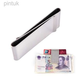 Money Clips Two-Sided Stainless Steel Slim Money Clip Double Sided Men Women Money Clip Metal Credit Card Money Holder 240408