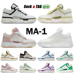 Amirir Ma1 Ma2 MA 1 2 Cream Black Casual Scarpe Walk White Sneakers Mint Green MA-1 Designer Beige Brown Red Plate-Forme-Forme Woman Zapato Dhgate Mens Womens Scheders