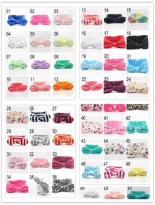 51 Farben Weihnachten Bohemian Stirnbänder Zickzack Baumwollmädchen Baby Bogen Stirnband Welle Point Turban Head Wrap Ed Knot Bandana3100628