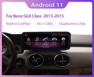 6G RAM 128G ROM 1025quot Qualcomm Android 11 CAR PC Radio GPS Navigação Bluetooth WiFi Unidade de cabeça Cabeça Tela para Benz GLK Classe X2047741127