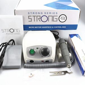 Trapani da 50000 giri / min Strong 207b 210 perforazione per unghie elettrica 65W Macchinatura per trapano a pedicure Apparato per trapano per manicure