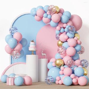 Parti Dekorasyon Pembe Mavi Balon Çelenk Kemer Kiti Doğum Günü Çocuklar Bebek Duş Erkek veya Kız Lateks Balon Düğün