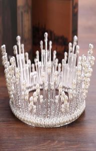 Braut Kopfbedeckung Barock Full Circle Perle Exquisit Crown Prinzessin Braut Kronhochzeit Accessoires8984207