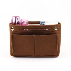 Filt Insert Bag Makeup Handbag Organizer Travel Inner Purse Portable Cosmetic Bags Storage TOTE1. För filtinsatsväska