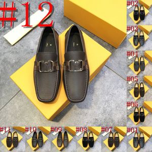 40 Model Erkekler Tasarımcı Loafers Sürüş Ayakkabıları Üzerinde Kayış El Yapımı Mokasinler Ayakkabı Lüks Deri Lüks Adam Flats Lofer Mocassin Ev Rahat Ayakkabı Boyutu 38-46
