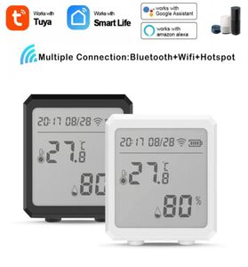 Smart Home Control 65 Tuya WiFi Temperatur och luftfuktighet Sensor inomhus Hygrometertermometer med LCD -skärmstöd Alexa Googl3426347