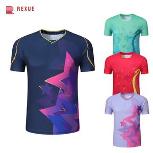 Badminton Shirt Men Women Stoński Tenis Ubranie Dziecko Chłopcy z krótkim rękawem ping pong poliester dżerssey w stylu koszulka nadruku 240403