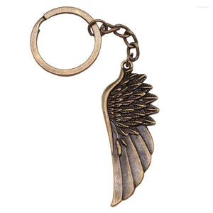 Keychains 1pcs Big Angel Wing Moto Keychain Accessories Jewellery Diy Ring Size 28mm