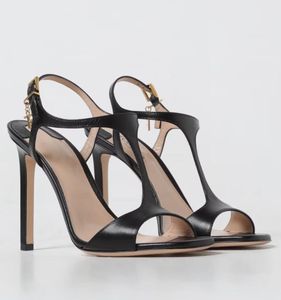 Marchi di lusso da donna in pelle di cuoio sandali scarpe sandali estivi camminate tacchi pop tacchi di carbonio in carbonio nero rossi neri ledy gladiatore sandalias tom fords alto scatola da scarpe tallone alto