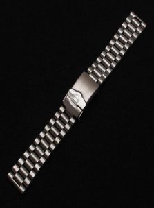 Ny 316L opolerad rostfritt stål Metal Watch Bands Strap Armband Säkerhetsdistribution CLASP BUCKLE MATTE Watchband 20mm 22mm8352468