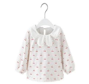 2019年の秋のファッションの子供たちThe Girl Cherry Pattern Long Sleeve Tshirt2037524