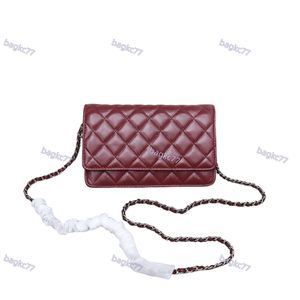 2024 new 9A high quality Single shoulder bag designer bag women's caviar leather sheepskin crossbody bag fashionable high-end chain bags women's wallet