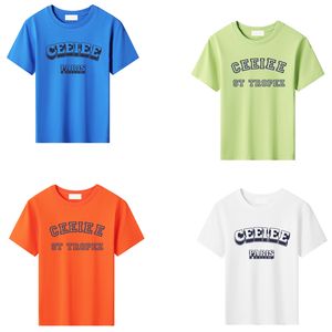 Designer Kid Tshirts Summer Cotton 100 ٪ ملابس طفل رضيع تي شيرت الأطفال قمم قصيرة الأكمام مطبوعة القمصان CE 10 ألوان قميص Esskids CXG240482-6