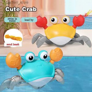 Baby Bath Toys Inertial simulation crab crawling will walk educational toys baby bath and play water games children toy gifts L48