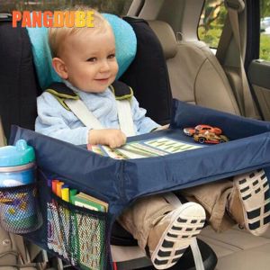 Feeding Kid Car Seat Tray Table for Car Seats Toys Waterproof Stroller Holder Table Storage Food Desk Car Seat Tray Kids Travel Tray