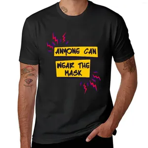 Tampas de tanques masculinas vestem a camiseta de máscara de grandes dimensões camisetas de camisetas masculinas Hip Hop Hip Hop