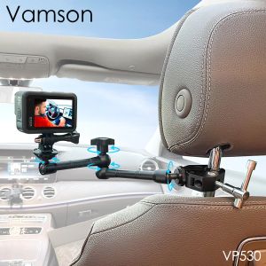 Kameras Vamson 711 Zoll verstellbarer Autositzständer für GoPro Hero 10 9 Actionkamera -Bracket -Zubehör für iPhone für Insta360 für DJI