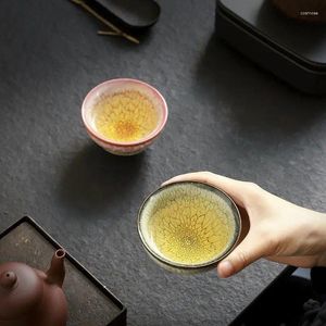 Conjuntos de Teaware 2024 Direcionamento de Kiln Firando a coleção de caixas de presente de copo de chá mestre de copo de última geração