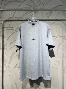 Męskie koszulki Polos Polos T-shirts okrągła szyja haftowane i drukowane letnie zużycie w stylu polarnym z ulicą czysty rozmiar bawełny: S-3XL 6354