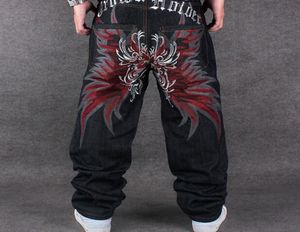 DHL COOL Graffiti long Loose Relaxed Casual Pants fashion NY Skateboard embroidery Dragon jeans Rap boy B BOY Trousers Size 37027366
