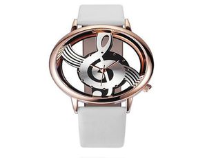 2019 New Fashion Women Watches Note Music Notation Nuota in pelle Analog al quarzo Orologio da polso Bracciale Creative Ladies Casual Ladies4885040