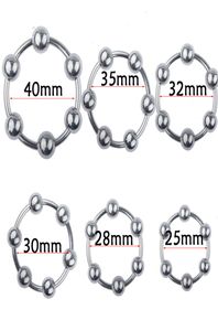Device Stainless steel Head Glans Ring with 6 Pressure Balls penis Bondage cock ring male sex toy J14548718770