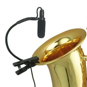 Microphones 3 Pin 4 PIN XLR Saxophone Microphone 3.5mm Plug Mini Music Instrument Mic Omni Directional Type Sax Microphone IM20