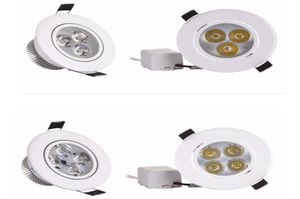 9W 12W LED 다운 라이트 DIMMEAL WARMPURECULL 흰색 오목한 LED 램프 스팟 라이트 AC85265V1253825