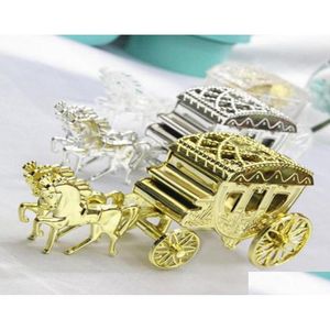 Подарочная упаковка 10pcslot Carriage Wedding Box Boxes Candy Box Королевская подарка Вечеринка Supplie2244331 Доставка Доставка дома праздничный SUP DH4C1