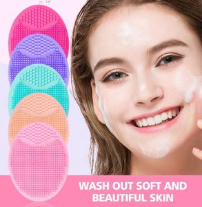 Silicone Face Cleansing Brush Handheld Face Scrubber Mini Massage Waterproof Facial Clean Tool Deep Pore Cleanser Brushes 0523112789