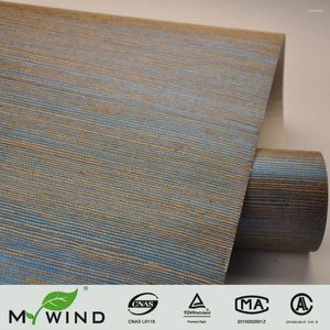 Sfondi mywind blu gliter sisal sfondo di lusso di lusso materiali di design casa decorazione per la casa isolamento a parete moderno isolamento