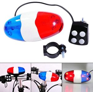 Cykel 6 blinkande LED 4 ljud siren trumpet horn klocka cykel bakljus ser886235279