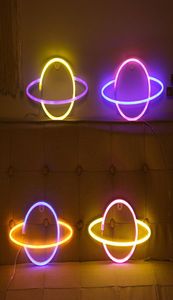 LED Neon Sign Light SMD2835 Indoor Lamp Night Planet Space Mixed Color For Holiday Lighting Xmas Party Wedding Table Decorations E6743229