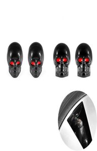 Universal Skull Car Moto Bike Tire Wheel Valve Cap Dust Cover Car Styling för Fiat Audi Ford Honda VW 4PCS/LOT5330082