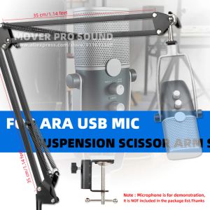 Stand Desktop Suspension Microphone Stand Scissor Boom Arm For AKG Ara USB Recording Mic Desk Top Mount Holder Cantilever Bracket