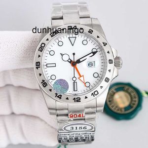 الرجال يشاهدون RLX Mens Mens Watch 3186 حركة ميكانيكية أوتوماتيكية 42 مم الساعات أعلى الياقوت أزياء مضيئة السباحة 904L