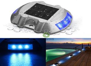 Solar Lamps Outdoor Dock lights LED Path Warning Step light Road Long ServiceTime Waterproof Wireless for driveway walkway3780024