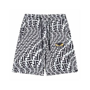 Full Printed Correct Version Beach Shorts for Mens Summer Ice Thin Steel Trendy High Street Sports Straight Tube