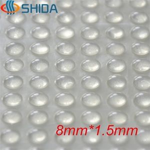1000pcs 8mm15mm Clear Self Lime Soft Anti Slip Rounded Bumpers Silicone Rubber Fötter PadSsticky stötdämpare 240322