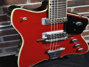 Rare Gre G6199 Billybo Jupiter Wein Red Thunderbird E -Gitarre Schwarze Pickguard Chrome Hardware Firebird3763898